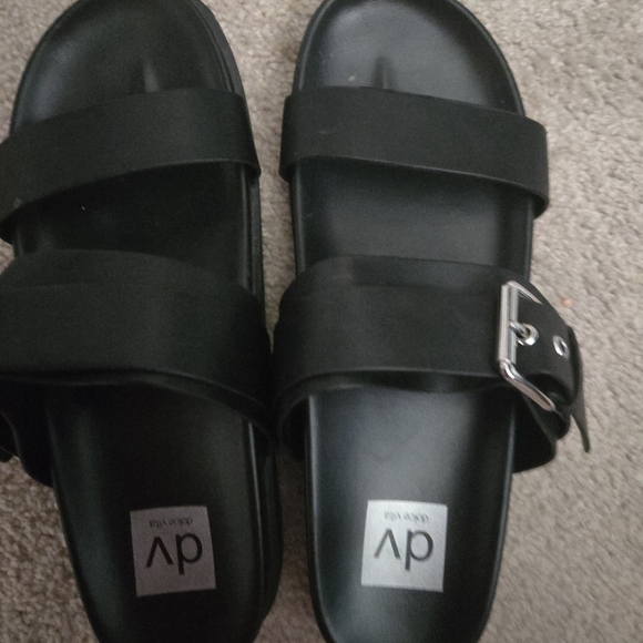 DV by Dolce Vita Black Slide Sandals - Picture 2 of 2